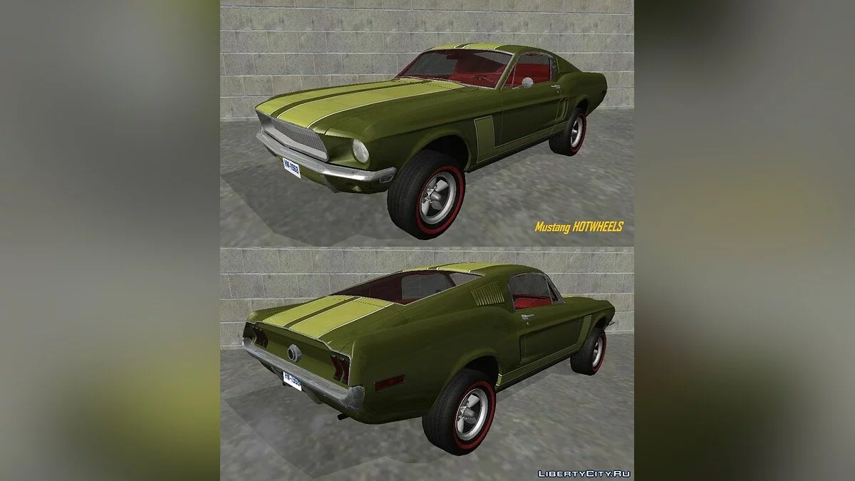 1968 Ford Mustang Fastback GT390 Bullitt / GTA San Andreas