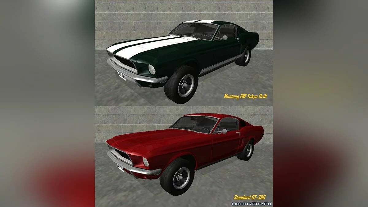 1968 Ford Mustang Fastback GT390 Bullitt / GTA San Andreas