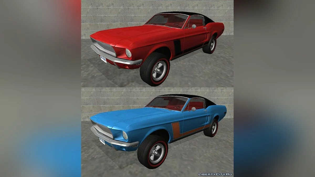 1968 Ford Mustang Fastback GT390 Bullitt / GTA San Andreas