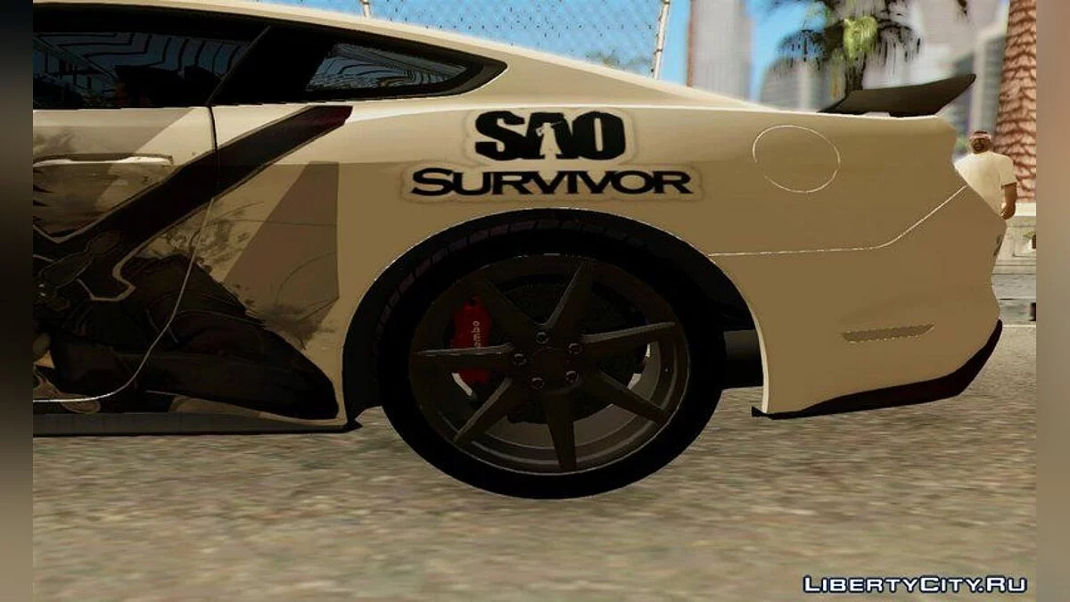 Ford Mustang Shelby GT350R Kirito Itasha 2016 / GTA San Andreas
