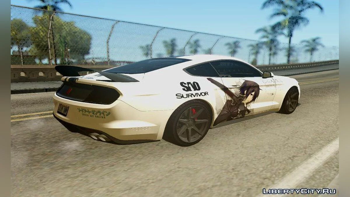 Ford Mustang Shelby GT350R Kirito Itasha 2016 / GTA San Andreas