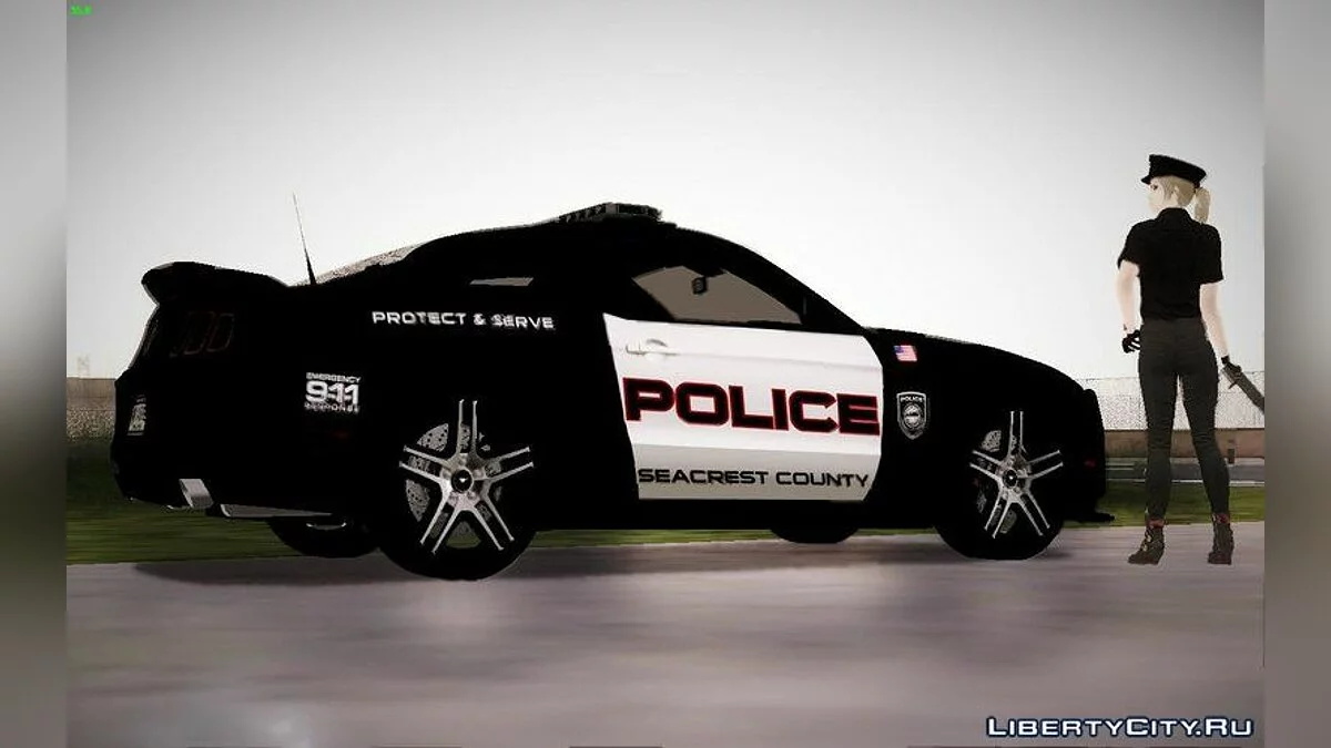 Ford Mustang Boss 302 2013 Police + Скин девушки копа / GTA San Andreas