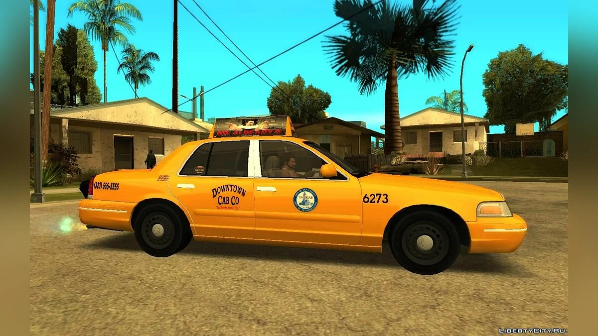 2003 Ford Crown Victoria Taxi Downtown Cab v1.0 / GTA San Andreas