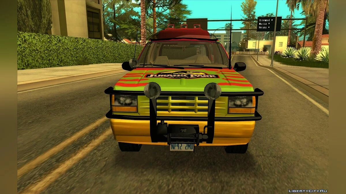 Ford Explorer Jurassic Park v3 - Улучшенная модель / GTA San Andreas