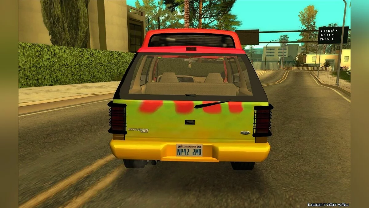 Ford Explorer Jurassic Park v3 - Улучшенная модель / GTA San Andreas