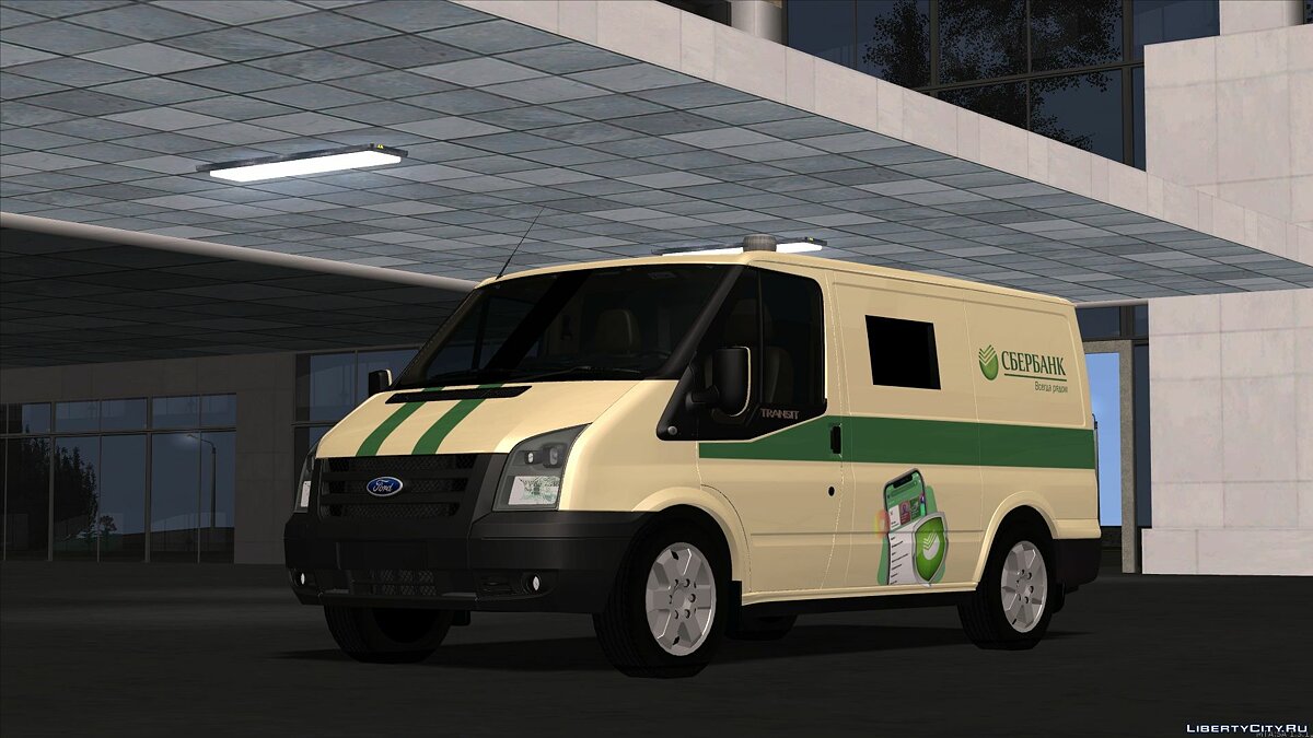 Скачать Ford Transit Сбербанк для GTA San Andreas