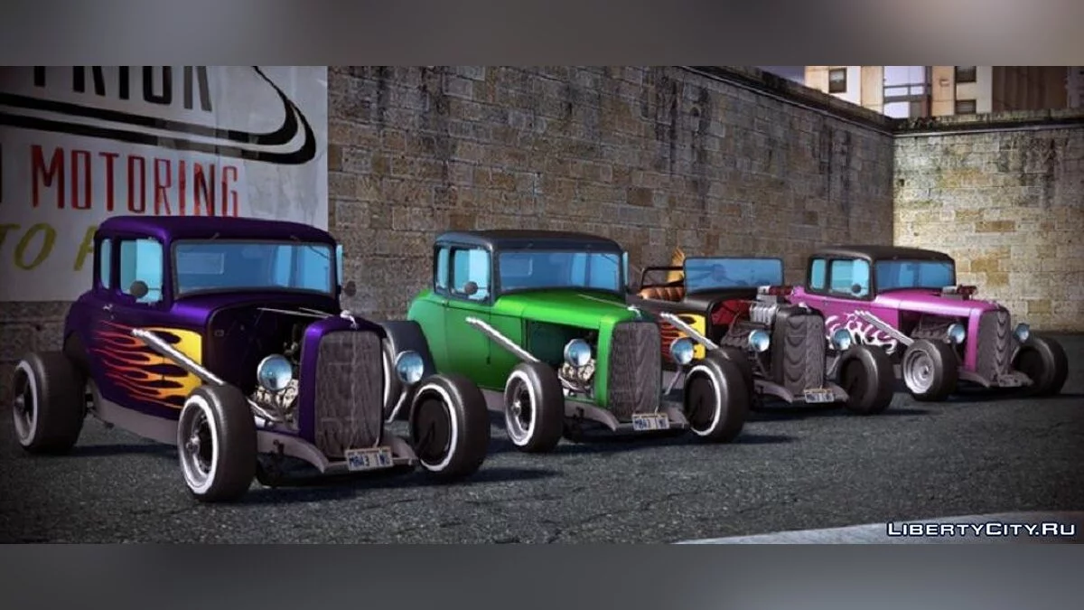 1932 Ford Model B DeLuxe 5W Coupe - Hot Rod / GTA San Andreas