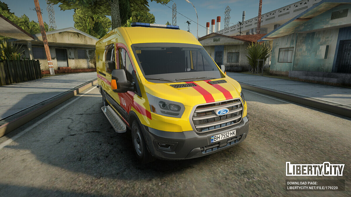 Скачать Ford Transit Газовая Служба Украины для GTA San Andreas