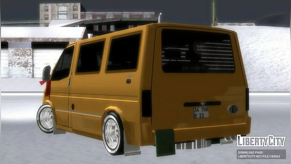 Ford Transit Sarı Dolmuş Etiket / GTA San Andreas