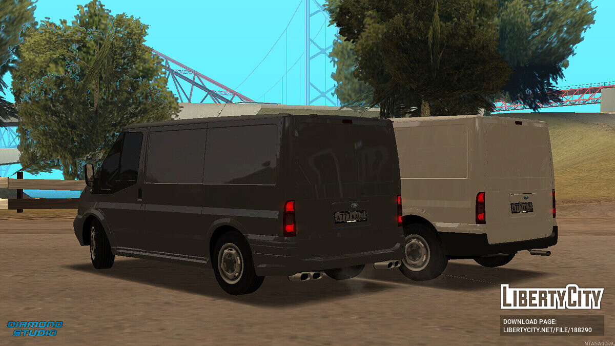 Скачать Ford Transit + Тюнинг + CCD для GTA San Andreas