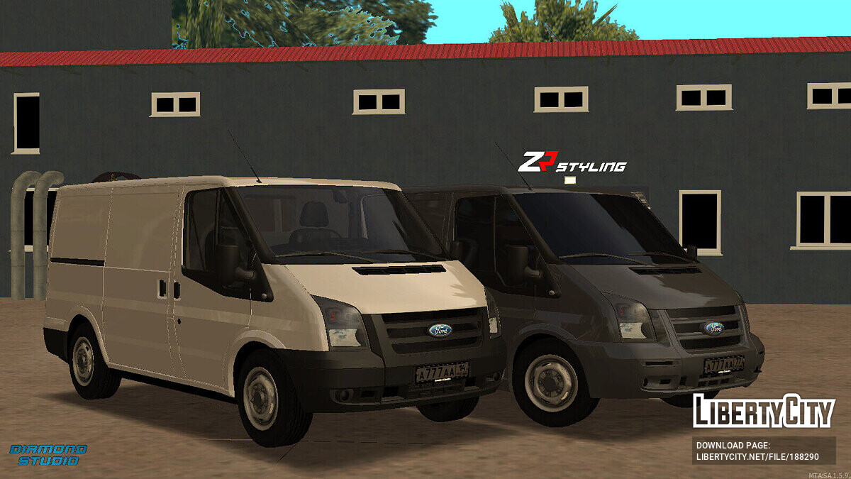 Скачать Ford Transit + Тюнинг + CCD для GTA San Andreas