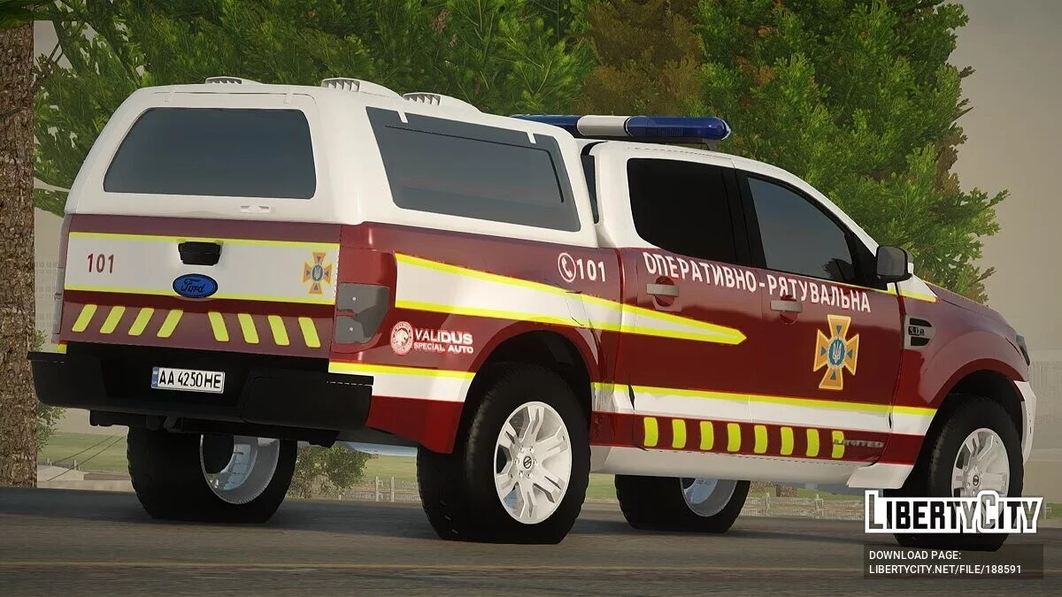 Ford Ranger ДСНС Украины / GTA San Andreas