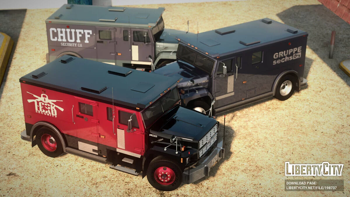 Ford F-800 Medium Duty Armored Truck 1985 / GTA San Andreas