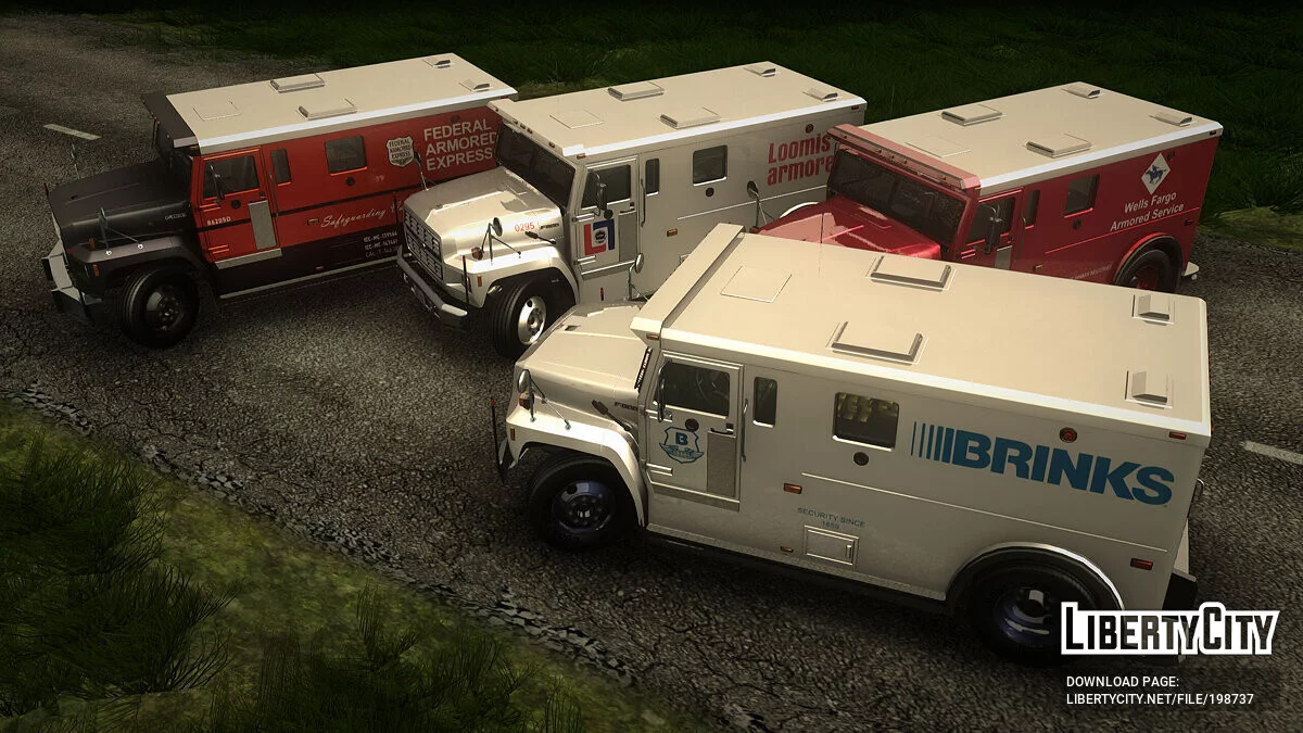 Ford F-800 Medium Duty Armored Truck 1985 / GTA San Andreas