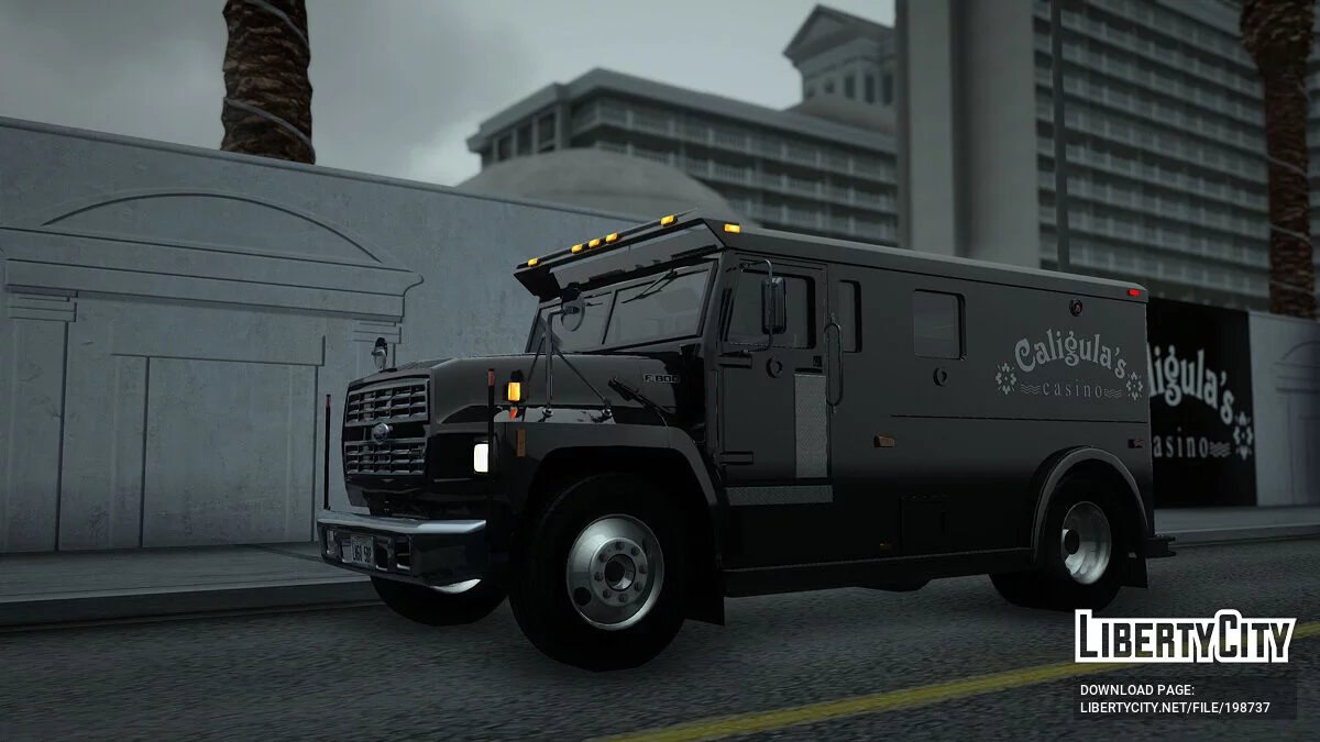 Ford F-800 Medium Duty Armored Truck 1985 / GTA San Andreas