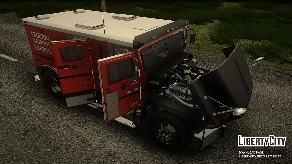 Ford F-800 Medium Duty Armored Truck 1985 / GTA San Andreas
