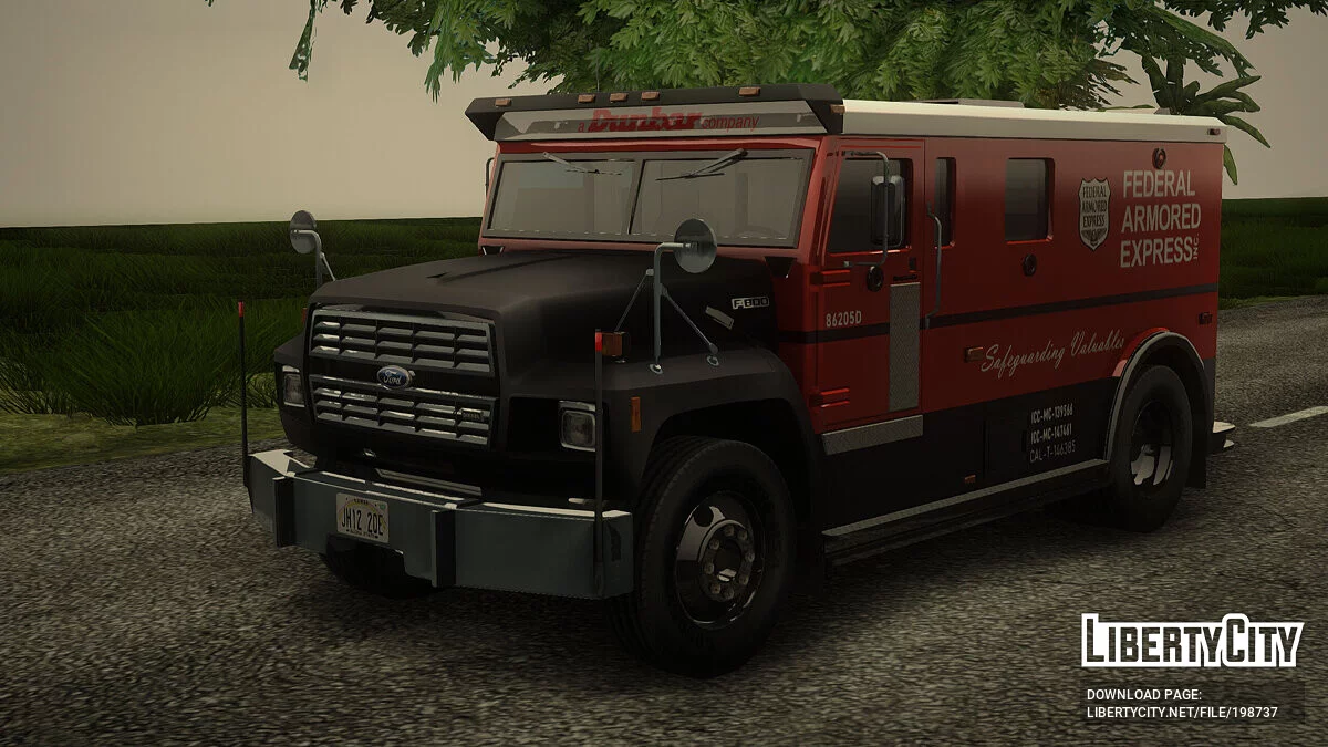 Ford F-800 Medium Duty Armored Truck 1985 / GTA San Andreas