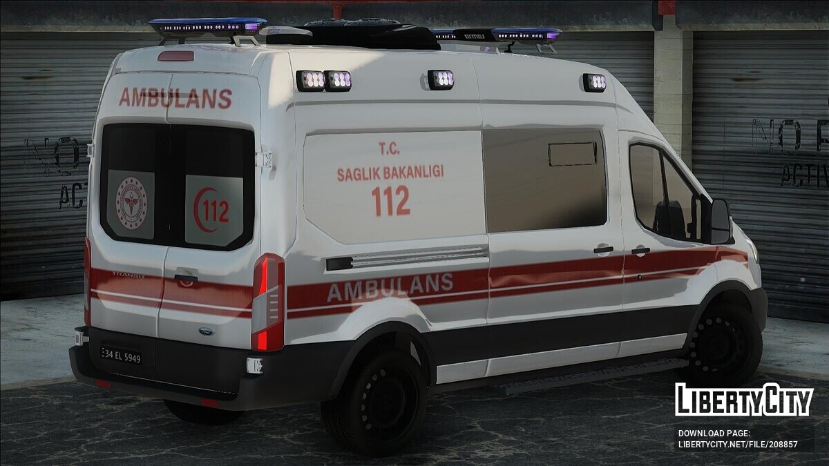 Скачать Ford Transit - Скорая Помощь для GTA San Andreas