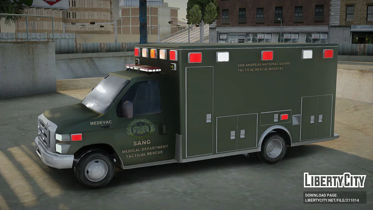 Ford E450 Ambulance SANG Tactical Rescue / GTA San Andreas