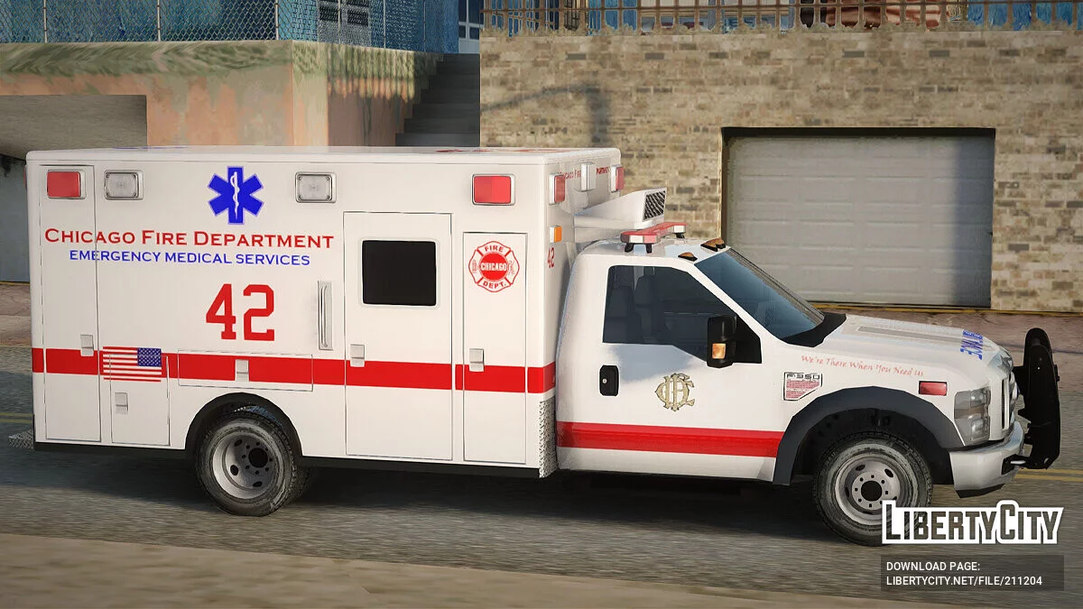 Ford F350 Super Duty Chicago Fire Department EMS / GTA San Andreas