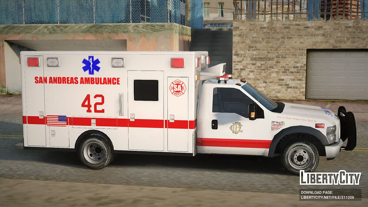 Ford F350 Super Duty San Andreas Emergency Medical / GTA San Andreas
