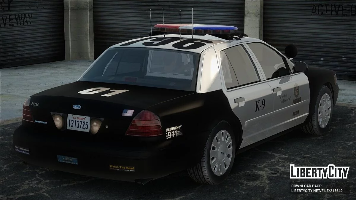 LAPD 2011 Ford Crown Victoria K-9 / GTA San Andreas