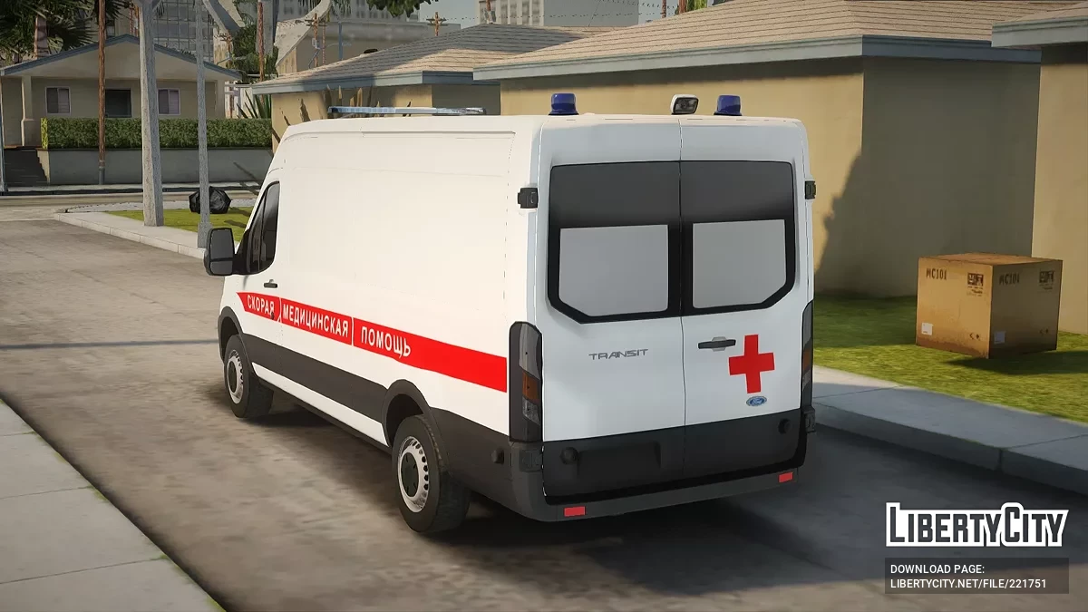 Ford Transit Скорая Медицинская Помощь / GTA San Andreas