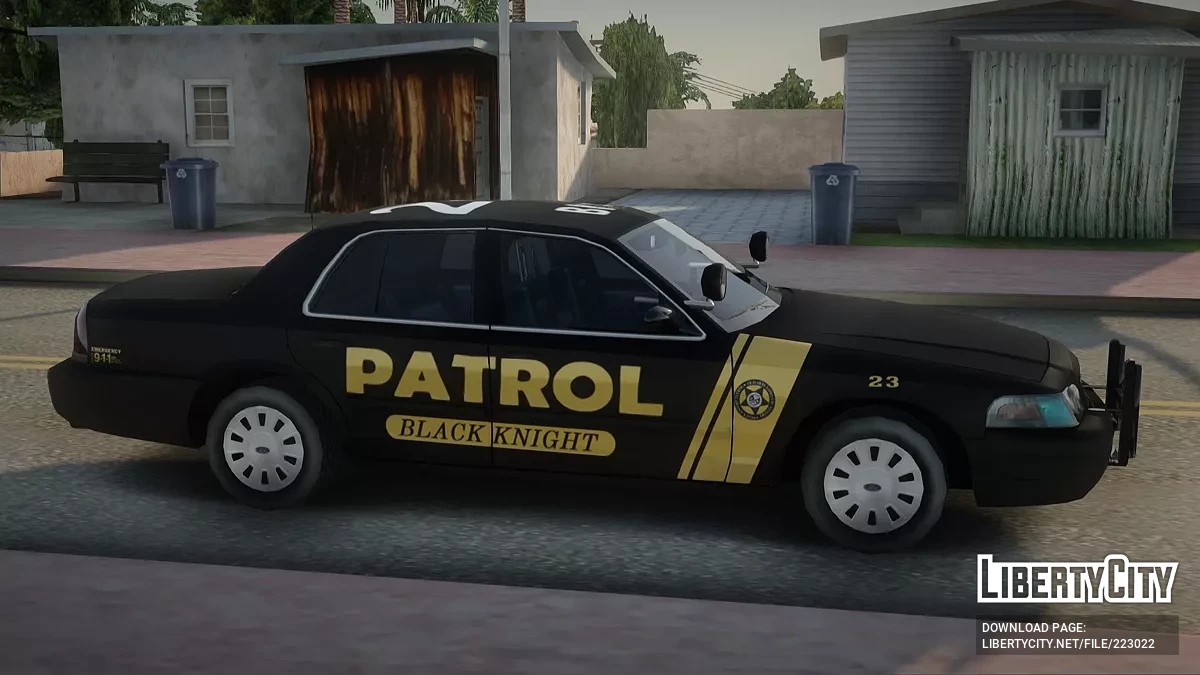 Ford Crown Victoria '11 Slicktop Black Knight Patrol / GTA San Andreas
