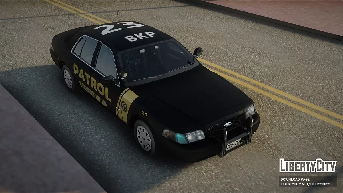 Ford Crown Victoria '11 Slicktop Black Knight Patrol / GTA San Andreas