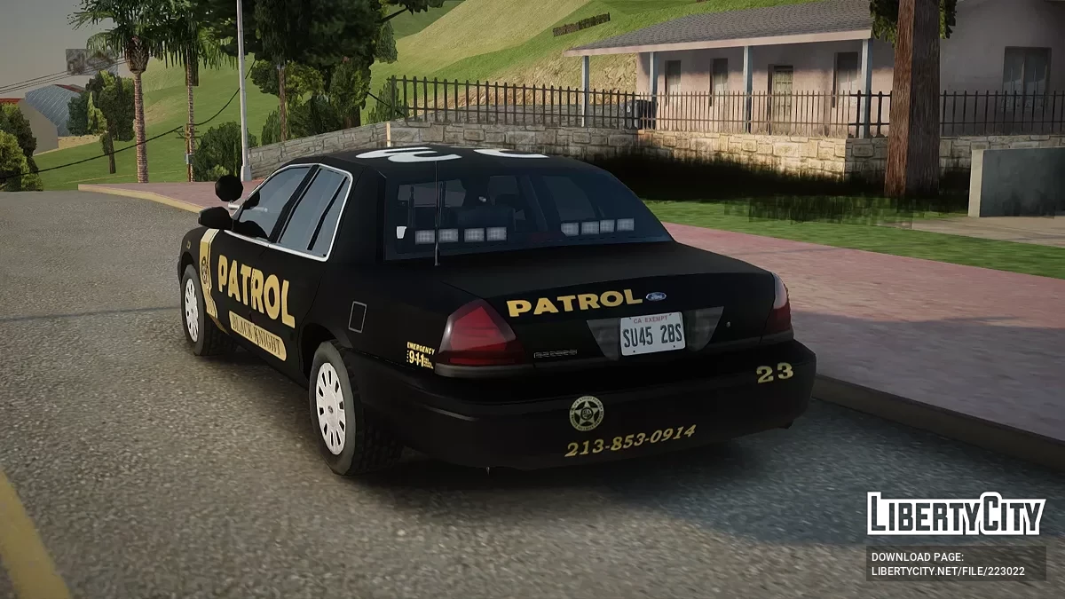 Ford Crown Victoria '11 Slicktop Black Knight Patrol / GTA San Andreas