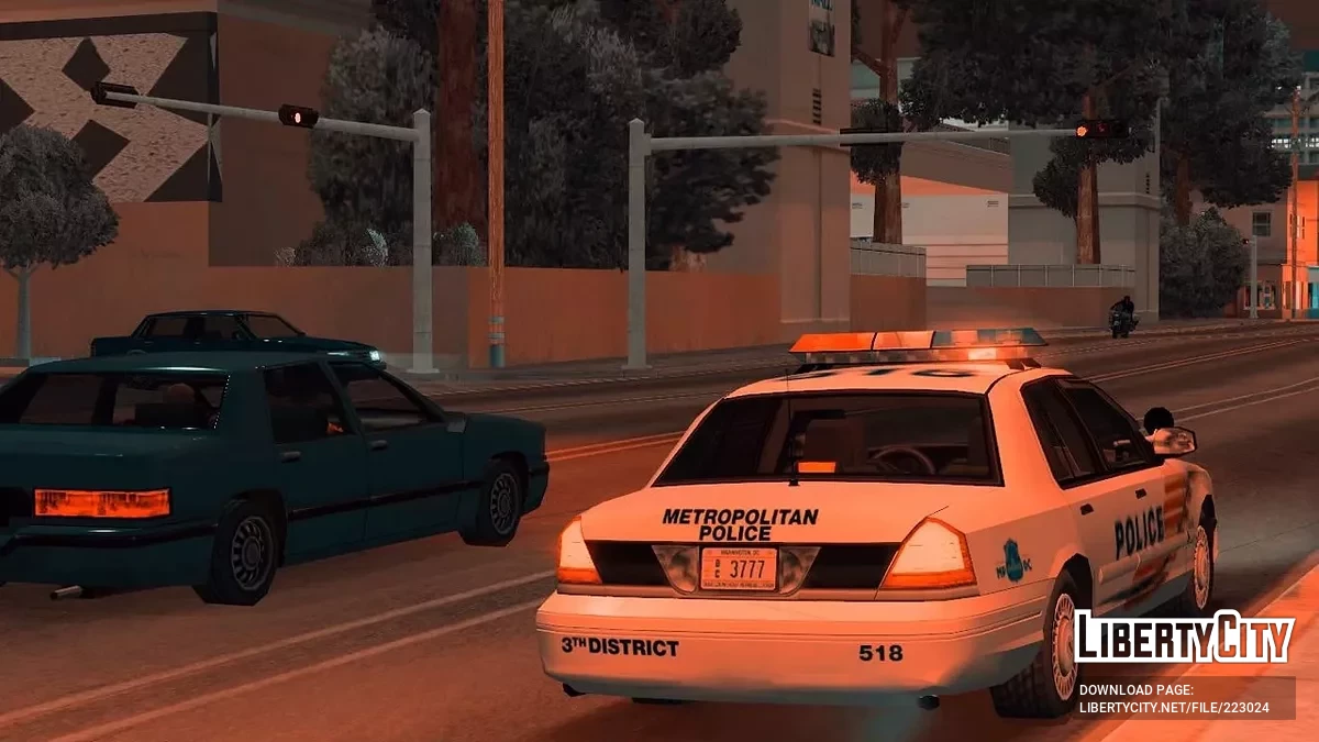 Ford Crown Victoria Police Interceptor Washington DC Metropolitan Police Department / GTA San Andreas