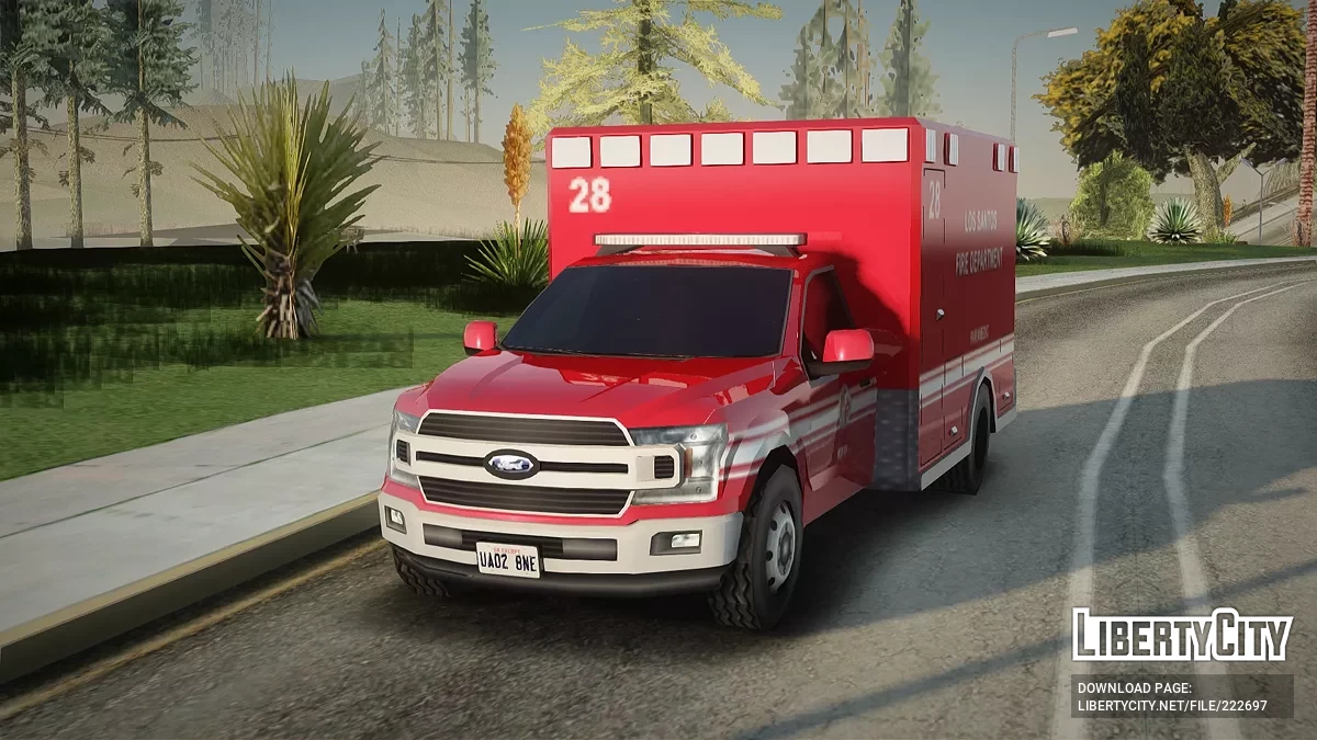 Ford F-150 Los Santos Fire Departament Ambulance / GTA San Andreas