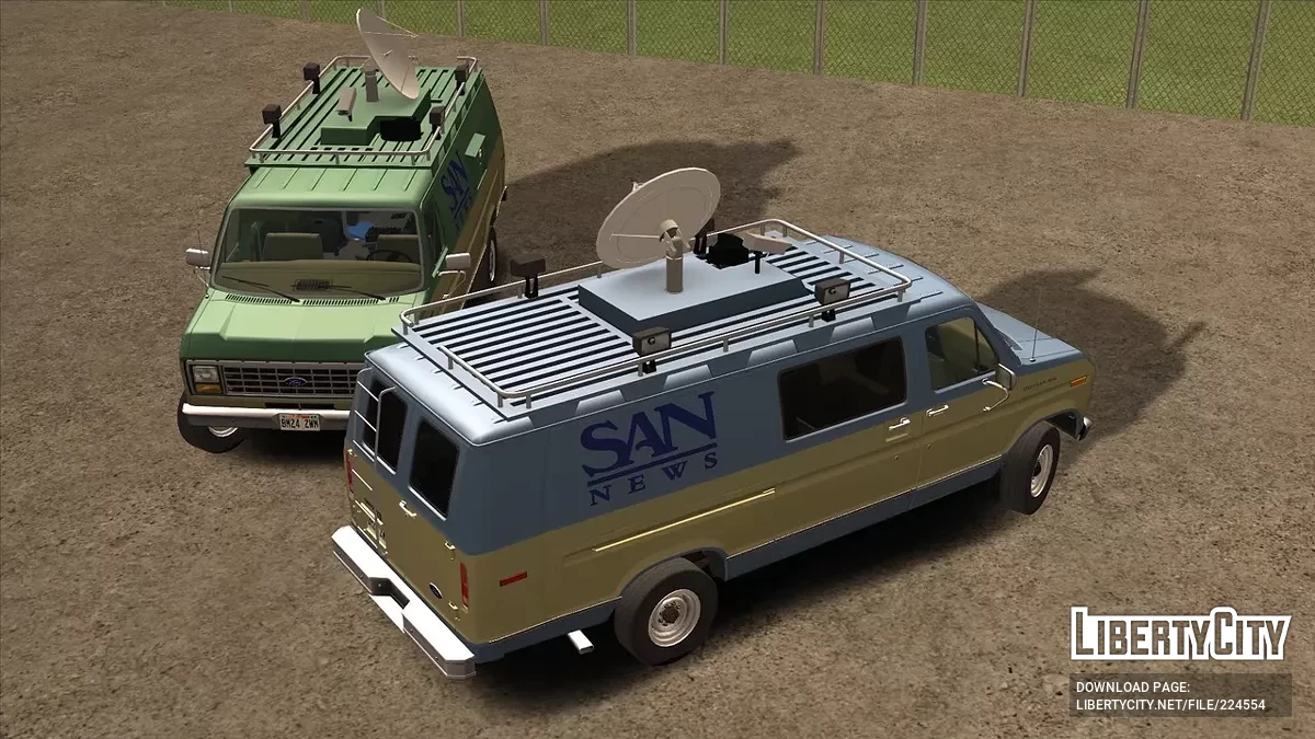 Ford Econoline 350 SA News Van 1991 / GTA San Andreas