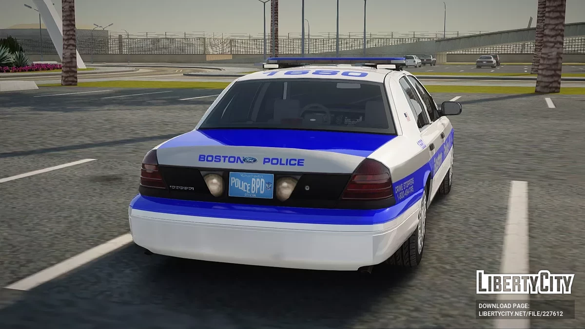 Ford Crown Victoria Boston Police A-1 X2100 Lightbar / GTA San Andreas