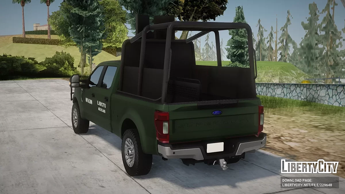 Ford F-250 Ejercito Mexicano Bosque Defensa / GTA San Andreas