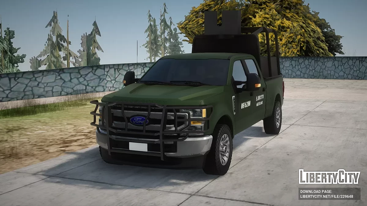 Ford F-250 Ejercito Mexicano Bosque Defensa / GTA San Andreas