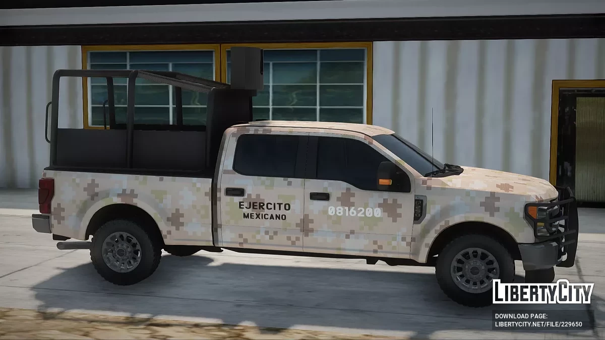 Ford F-250 Ejercito Mexicano Pixel Desertico / GTA San Andreas