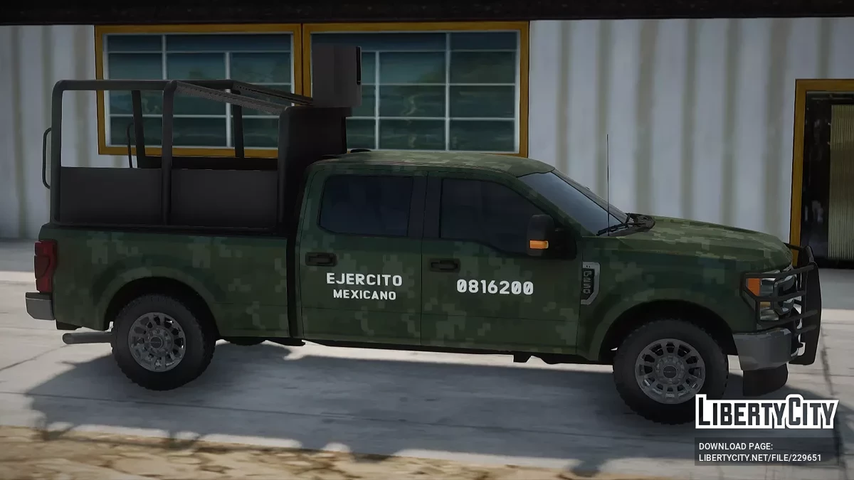 Ford F-250 Ejercito Mexicano Pixel Bosque Sedena / GTA San Andreas