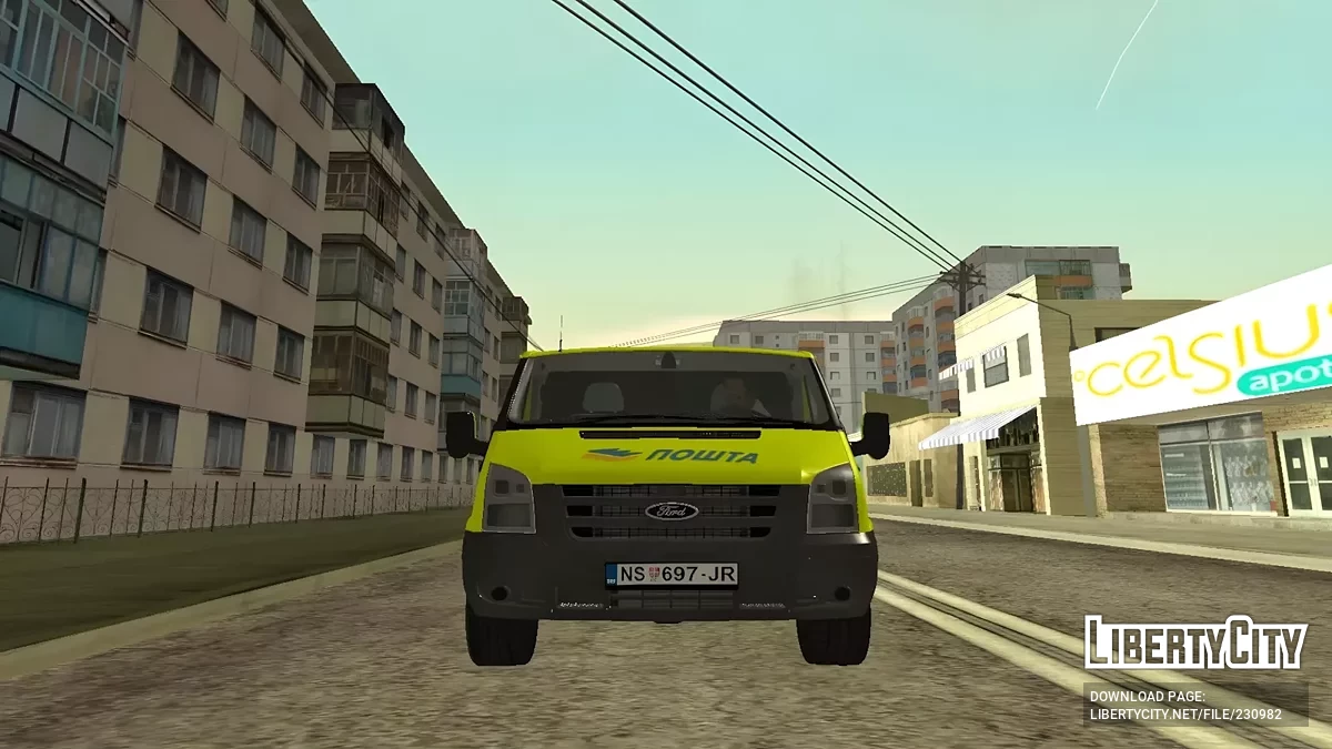 Ford Transit Pošta / GTA San Andreas