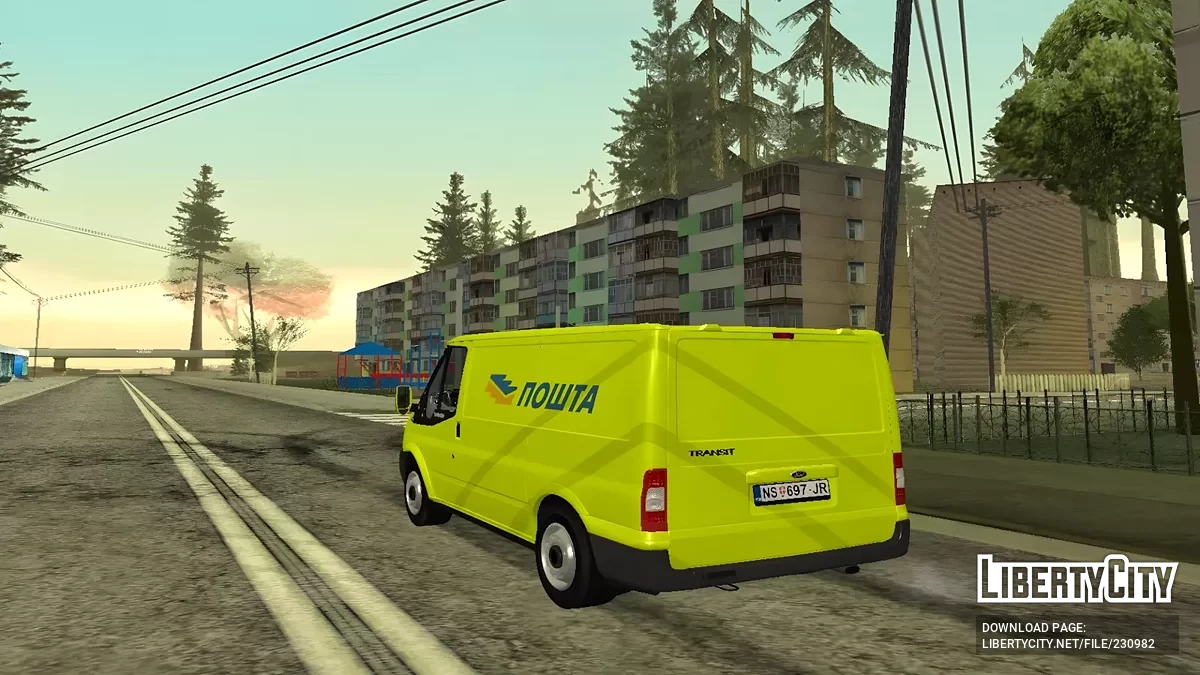 Ford Transit Pošta / GTA San Andreas