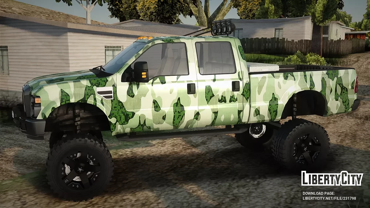 Ford F-250 Camo Lifted 2010 / GTA San Andreas