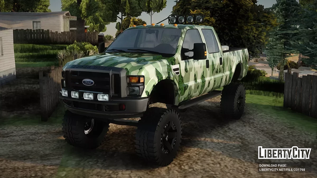 Ford F-250 Camo Lifted 2010 / GTA San Andreas