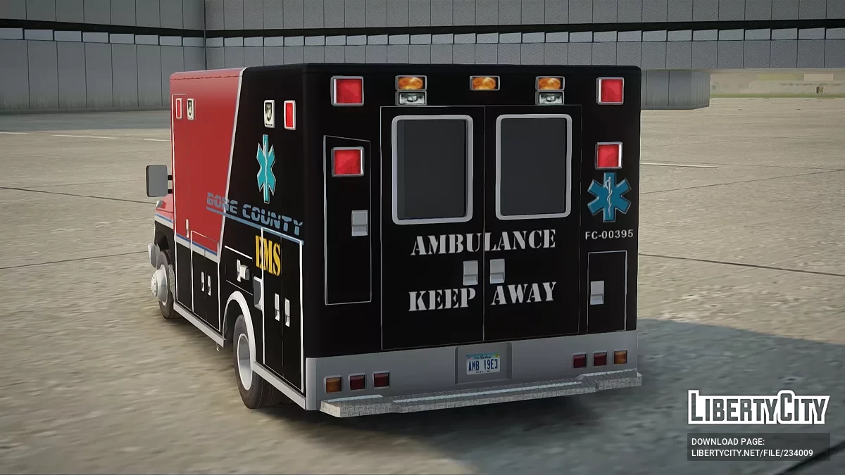 Ford E-350 AMR Bone County Ambulance / GTA San Andreas