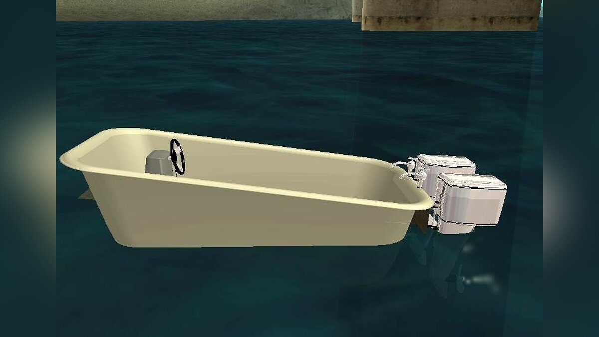 Bathtub Dinghy для GTA San Andreas - Картинка #1