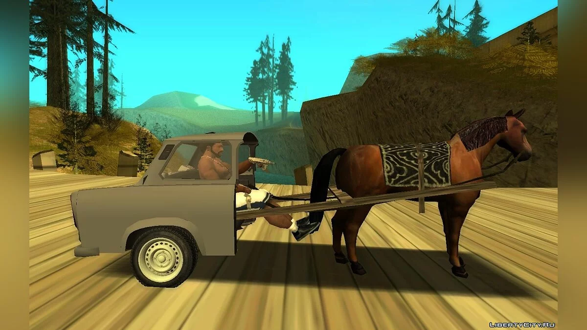 Лошадь и кузов Trabant / GTA San Andreas