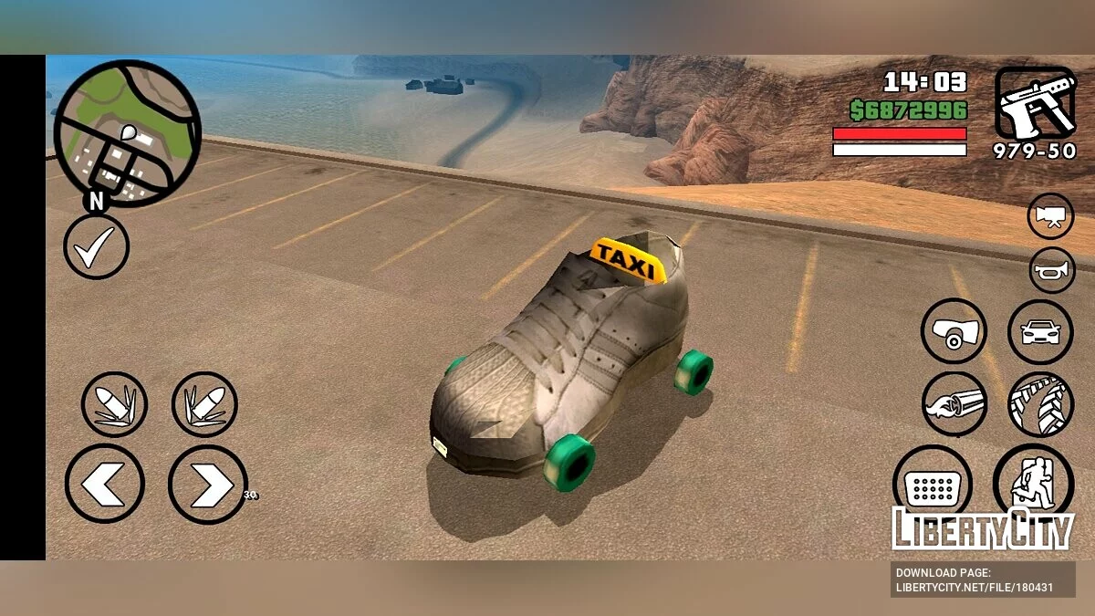 Автомобиль в виде обуви / GTA San Andreas