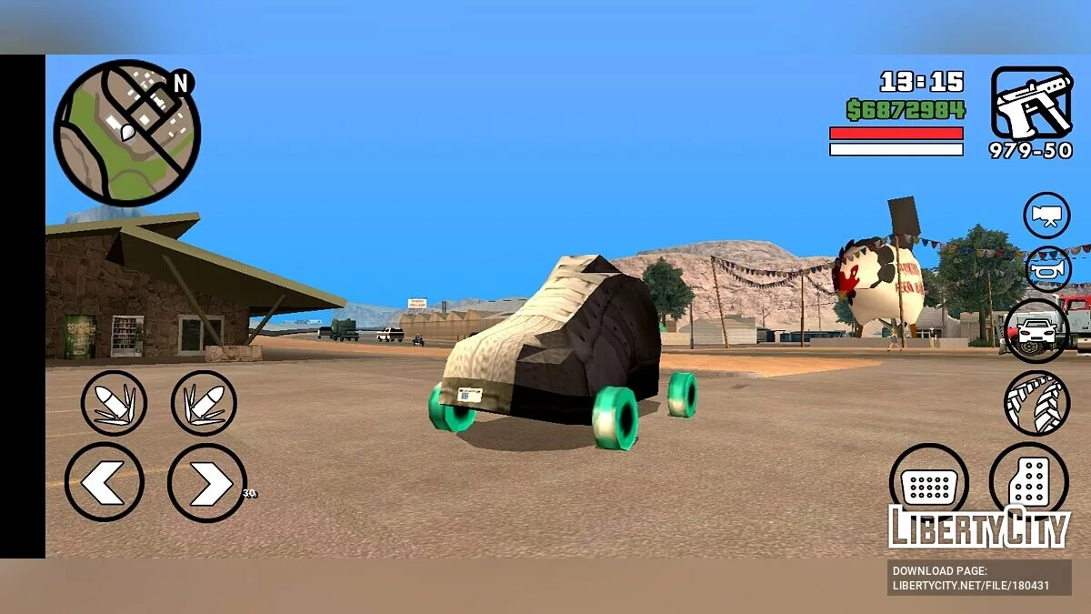 Автомобиль в виде обуви / GTA San Andreas