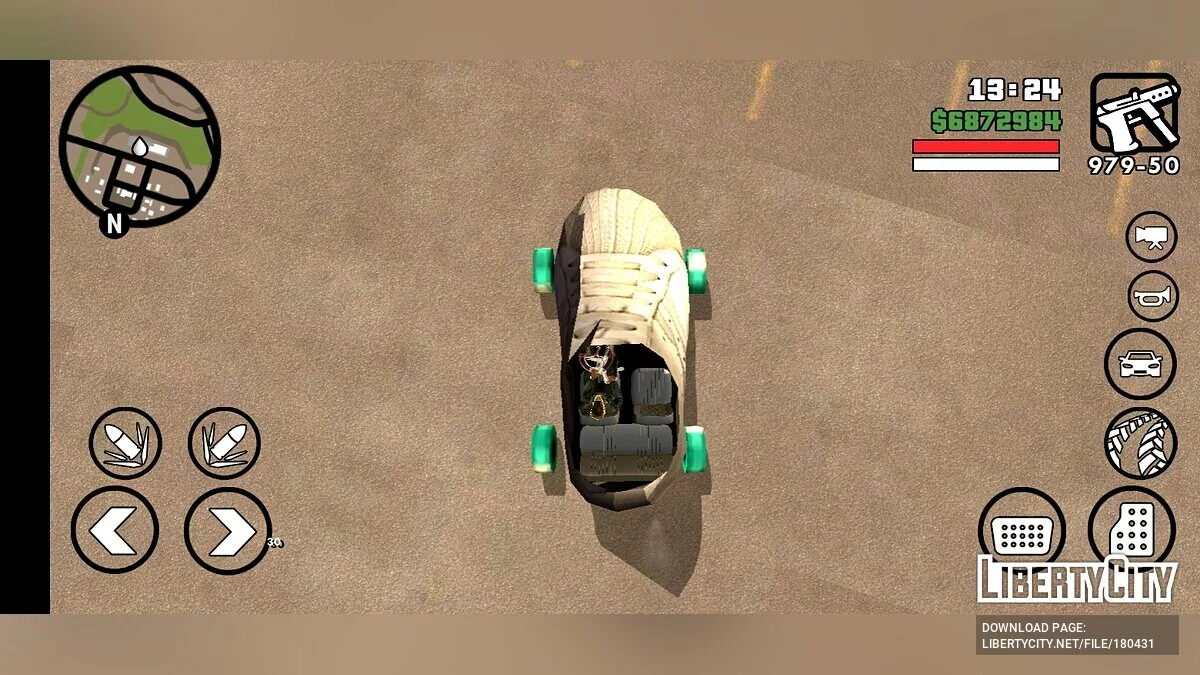 Автомобиль в виде обуви / GTA San Andreas