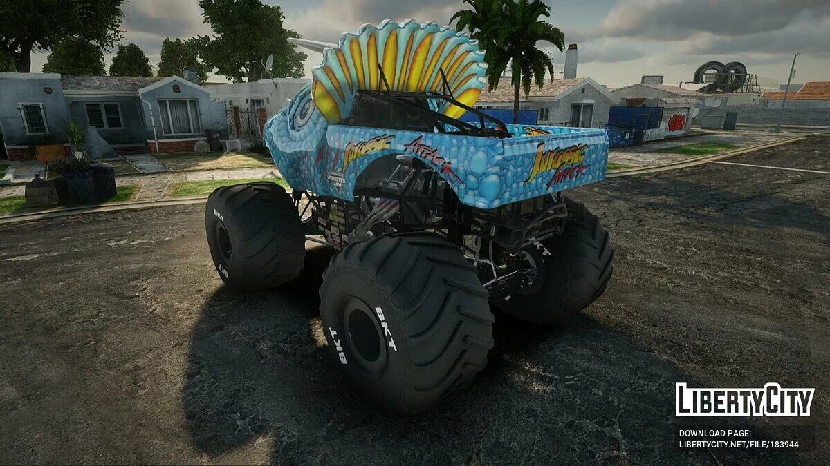 Jurassic Attack из Monster Jam Steel Titans 2 / GTA San Andreas