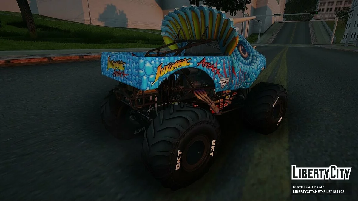 RC Jurassic Attack из Monster Jam Steel Titans 2 / GTA San Andreas